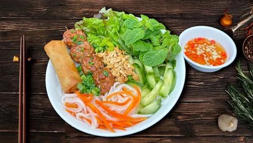 15. BBQ Meatballs & Spring Roll Vermicelli